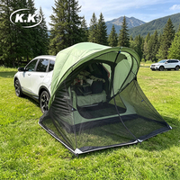 Tente de coffre arrière Kawagebo Kamp (KK) pour SUV, protection solaire et abri d'intimité avec moustiquaire pour tous les CUV et SUV