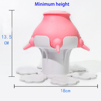Nouveau design 2024 – Biberons en silicone écologiques de 240 ml en forme de sein, gamelle d'alimentation pour chiots, hauteur réglable pour petits animaux