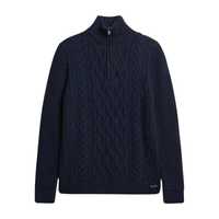 1/4 Zip kedatangan baru modis Mock leher musim semi musim gugur Pullover Sweater kustom pria Sweater Quarter Zip