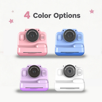 Appareil photo numérique instantané populaire pour enfants, Full HD, zoom optique 16x, papier d'impression thermique, carte TF 32 Go, vidéo selfie, stylos de couleur DIY
