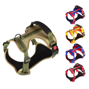 สายจูงสุนัขหลากสีสะท้อนแสงปรับได้สำหรับสุนัขขนาดเล็กถึงใหญ่อุปกรณ์นิรภัยสำหรับสัตว์เลี้ยงที่ทนทานต่อการหลบหนีพร้อมล็อกหัวเข็มขัด - Product Image 1