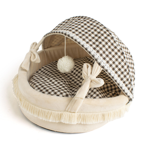 Four Seasons Universal Cradle Cat Bed High Appearance Level Warm Semi Enclosed Detachable <b>Pet</b> <b>Sofa</b> Bed - Product Image 2