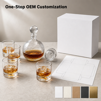 Carafe à whisky personnalisée avec logo, design baseball, 1000 ml, verre, pour liqueur, whisky, bourbon, rhum, tequila, vodka, brandy, nouveau design