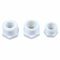 Raccord réducteur fileté mâle-femelle en plastique 1 pouce 3/4 pouce 1/2 pouce pour tuyauterie de plomberie