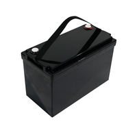 Paquete de Baterías de Litio LiFePO4 de 12.8V 100Ah, Impermeable, con Más de 6000 Ciclos, Portátil, para Yate, Vehículo Todoterreno, Energía Solar