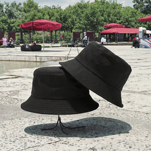 Unisex Cotton <b>Bucket</b> <b>Hat</b> <b>Reversible</b> Sun Protection Fisherman Cap Outdoor Beach Fishing Travel - Product Image 3