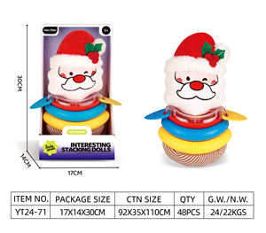 Venta de fábrica de dibujos animados Kawaii 45cm Super suave Santa Claus almohada de peluche de juguete hombre de jengibre muñeca galleta cojín - Product Image 2