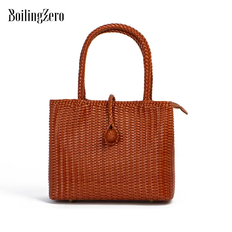 Woven Leather Crossbody Bags for woman Shoulder Bag Vintage Classic Style Luxury OEM handcrafted leather Bag