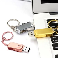 Kunci Usb kustom 4gb 8gb 16gb Usb Stick, Stik Usb logam 32gb 64gb 128gb 1TB 2TB Cle Usb Flash Drive 2.0 3.0