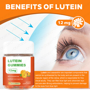 Gomitas de Luteína de Marca Propia 12 mg con Zeaxantina, Apoyo para la Función Ocular, Suplemento para los Ojos, Cuidado de los Ojos - Product Image 3