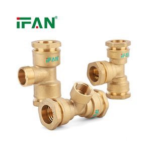 IFAN Fabricant chinois Raccords de compression en <span class=keywords><strong>laiton</strong></span> forgé pour tuyaux, coudes, tés et raccords à douille, pour HDPE - Product Image 5