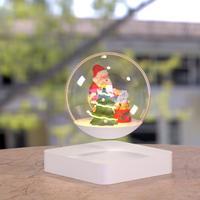 Lévitation Santa Light avec contrôle tactile Cadeau de Noël pour enfants Famille Bureau à domicile Magique Flottant Bureau Décor Veilleuse