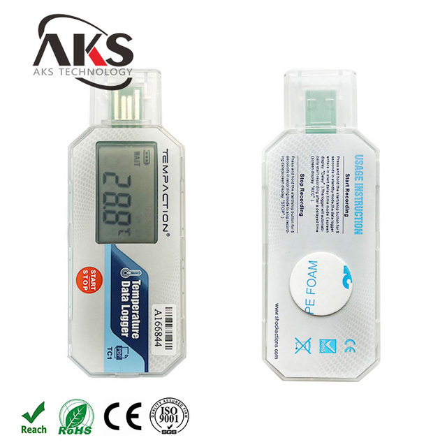 Newest Reusable Logging Sensor Max 360days LCD Display Usb Temperature Data Logger