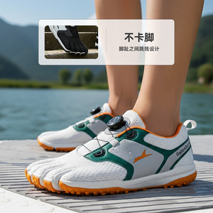 รองเท้าฟิตเนสห้านิ้ว GallonShark สำหรับผู้ชาย หน้าผ้าตาข่าย พื้นรองเท้า EVA พื้นยาง เหมาะสำหรับการฝึกซ้อมฤดูร้อน โยคะ พิลาทิส - Product Image 3