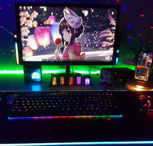 Cool LED <span class=keywords><strong>Nixie</strong></span> <span class=keywords><strong>Tube</strong></span> Horloge Kit Noyer Érable Bois RVB Horloge Numérique De Bureau Pseudo Glow <span class=keywords><strong>Tube</strong></span> Horloge - Product Image 1