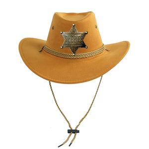 Costume de fête d'Halloween SOLPOP, shérif de l'Ouest, déguisement de cow-girl, jeu de rôle, costume d'Indiana Jones, chapeau de cow-boy occidental pour femmes et hommes - Product Image 5