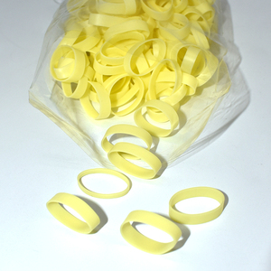Élastique jaune <span class=keywords><strong>transparent</strong></span> élastique personnalisé bandes de <span class=keywords><strong>silicone</strong></span> pur pour l'argent bureau école maison - Product Image 6