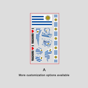 Pegatina Corporal <span class=keywords><strong>para</strong></span> Fiestas, Tatuaje Temporal con Diseño de Bandera Brillante de Neón <span class=keywords><strong>para</strong></span> Festivales y Raves - Product Image 3