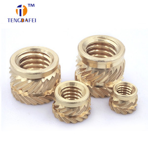Écrou thermofusible en laiton Tengdafei, filetage M3, à insertion moletée avec coque en plastique et noyau en cuivre, à serrage manuel - Product Image 2