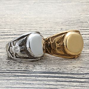 Eagle <b>Ring</b> Men's Gold Stainless Steel Retro Punk Style Animal Design Gift Jewelry 27037 - Product Image 3