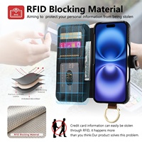 Sac de téléphone portable à rabat à motif de litchi pour 16 adhésifs de conception de portefeuille antichoc en cuir artificiel comprenant une fente pour carte