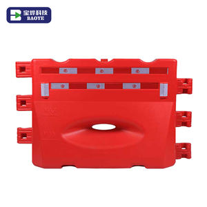 Baoye HDPE barriera di sicurezza stradale in plastica per traffico stradale giallo produttore di barriere stradali - Product Image 5
