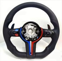 Volant en cuir perforé Plug and Play bleu M1 M2 pour BMW M3 M4 F80 F82 M5 X7 X5 F15 X6 F16 F10 F30 F32 F36 F60 M2 F87