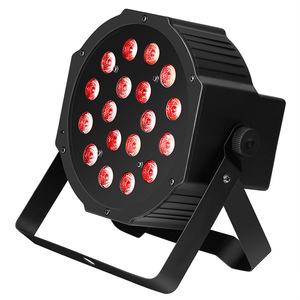 Shantu - Juego de 18 Luces de Proyección RGBW DMX 512 para Fiestas en Casa y Discotecas, con Control de Sonido, Luces LED Planas Tipo Par - Product Image 1