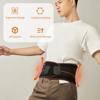 Taillenmassagegerät mit Graphen-Heizfunktion und Wärmekompresse, Physiotherapie-Massagegerät, USB-betrieben
