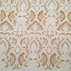 Nouveau style de dentelle française brodée florale, dentelle de luxe en coton, tissu en polyester pour vêtements et textiles - Product Image 1