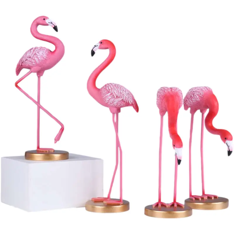 Лидер продаж, поделки из смолы, скандинавский Декор для дома, фигурка фламинго, персонализированная благоприятная птица, настольное украшение 2021 March Expo