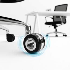 Roulettes de <span class=keywords><strong>chaise</strong></span> de <span class=keywords><strong>bureau</strong></span> de 3 pouces <span class=keywords><strong>avec</strong></span> freins, roulettes pivotantes en polyuréthane pour hôtel et <span class=keywords><strong>bureau</strong></span>, silencieuses et durables, roulettes pour meubles - Product Image 2