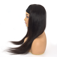 Longue perruque brésilienne Remy Lace Front avec dentelle et dentelle marron clair, 34 pouces, adaptée aux bébés