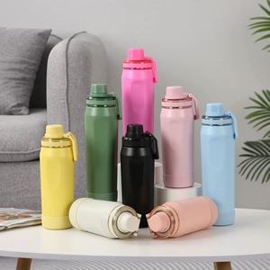มีสินค้าในสต็อก 600/800 มล. แก้วเก็บความร้อนสแตนเลส 304 สีไล่ระดับ สำหรับกิจกรรมกลางแจ้ง กระติกน้ำแบบพกพา เก็บอุณหภูมิได้สองระดับ - Product Image 3
