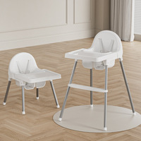 Vente en gros chaise haute portable en plastique pour enfants pour nourrissons siège de salle à manger pour bébé à assemblage amovible pour groupe d'âge 0-12 mois