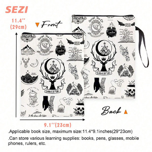 Borsa Portatile Personalizzata per Libri con Copertina Protettiva Stampata a Trasferimento Termico Modello 01 - Edizione per Amanti dei Libri - Product Image 2