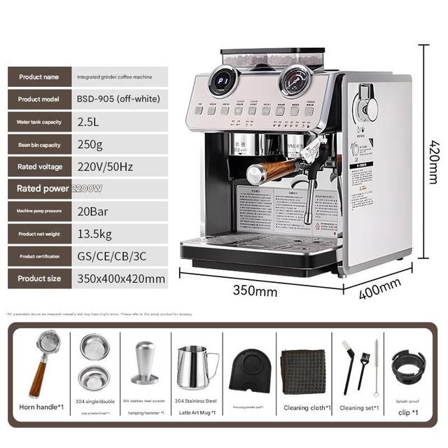 Semi Automatic Coffee Machine Commercial Espresso Maker for Cafe and Restaurant Professional Use