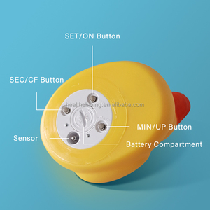 Vente chaude à usage multiple bébé adultes thermomètre de bain électronique jouets de <span class=keywords><strong>canard</strong></span> jaune natation <span class=keywords><strong>piscine</strong></span> flottante thermomètres de bain - Product Image 2
