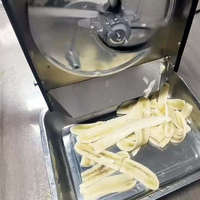 BANMO Professionele Elektrische Automatische Bananenchips Snijmachine RVS Fruit- en Groentesnijder voor Voedselverwerking