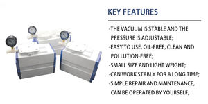 Pompe à vide sans huile à diaphragme IKEME Mini Prix Pompe électrique à diaphragme 30L/min 60l/min Pompe à vide sans huile Bomba De Vacio - Product Image 5