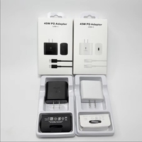 Adaptador de Carga Rápida PD de 45W, Cable USB-C a USB-C, Cargador de Viaje de 5A, Fuente de Alimentación Universal para Samsung S26 S25 S24 S23
