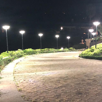 Lampes solaires de jardin LED 20W, étanches IP65 IK10, avec télécommande intelligente, détecteurs de mouvement, compatibles Smartthings