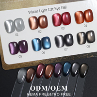 Échantillon Gratuit - Collection de Vernis Gel Effet Œil de Chat Water Light - Vernis à Ongles Gel Effet Œil de Chat Personnalisé OEM sans TPO ni HEMA pour Nail Art
