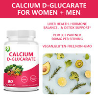 Oem Odm Calcium D Glucaraat Capsules Met Zwarte Peppe-Extract Ondersteunen Voedingssupplementen Voor De Gezondheid Van De Lever Calciumcapsules