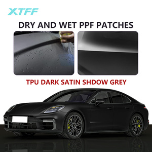 ฟิล์มไวนิลหุ้มรถยนต์ XTFF TPU สีเทาเข้มแบบซาติน หนา 7.5 มิล ป้องกันรอยขีดข่วน ซ่อมแซมตัวเองได้ ป้องกันรังสีอินฟราเรด ป้องกันรังสียูวี 99% เปลี่ยนสีได้ - Product Image 1
