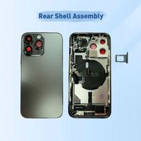Boîtier de couverture de batterie complet d'origine avec châssis central Boîtier de couverture arrière pour Iphone 14 Pro