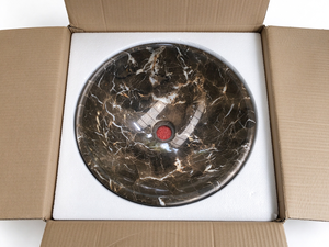 Modern <b>Marble</b> Natural Stone Round Bathroom Sink Countertop Lavatory Basin with <b>Polished</b> Finish Eco-Friendly for Hotels & Villas - Product Image 6