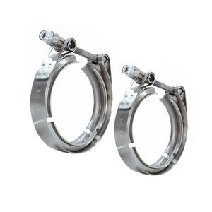 Colliers de serrage pour échappement robustes de 3,0 pouces, colliers de serrage en acier inoxydable, colliers de serrage pour tuyau d'échappement <span class=keywords><strong>à</strong></span> rainure en V de précision, prix avantageux - Product Image 2