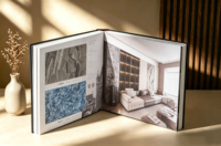 Catalogue d'échantillons de carreaux personnalisés, livre en carton léger, pliable, portable, durable, pour carreaux