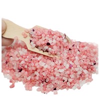 Sel de bain au quartz rose, sel de luxe 500g, coffret cadeau, rituel de soin personnel, marque privée, fabrication directe en usine